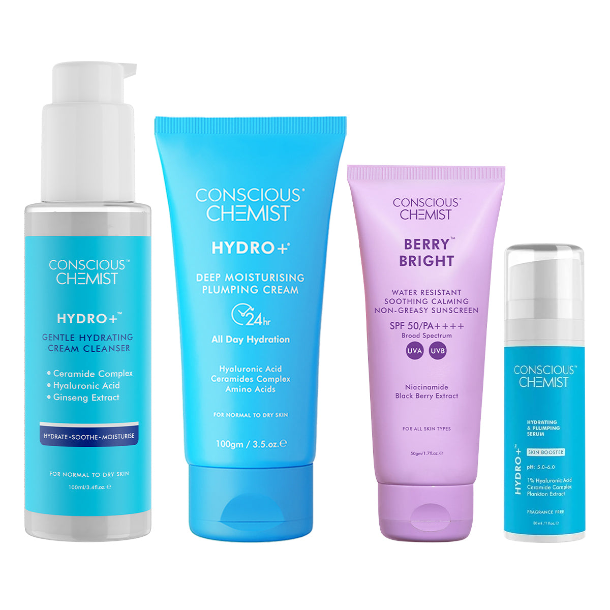 Hyaluronic Acid Daily Skincare Routine Kit For Normal To Dry Skin