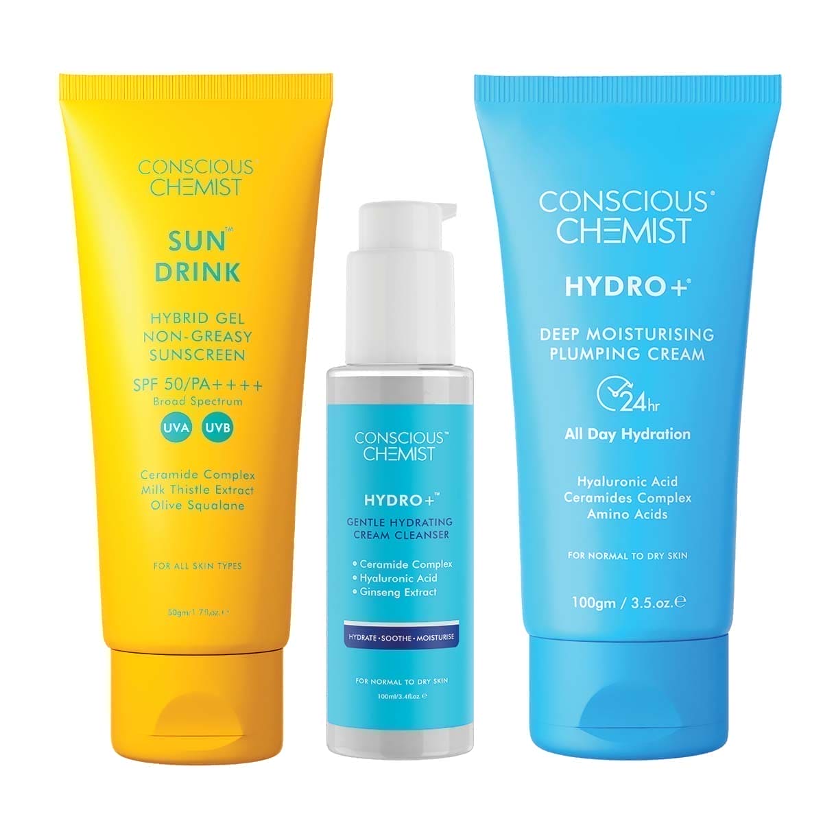 Ceramide Sunscreen | SPF50 PA++++ | Dewy, Lightweight, & Oil-Free | 50 gm